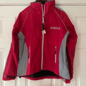 Proviz Nightrider Waterproof Cycling Jacket Pink Reflective Womens US 8 NEW